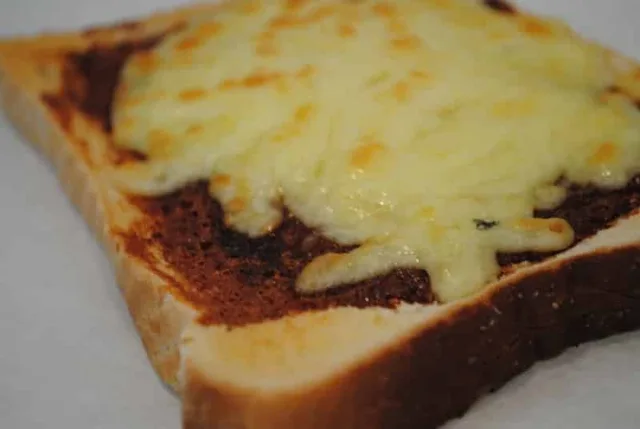 Marmite and cheese toastie