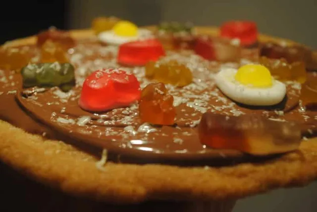Sweet pizza cookie recipe (egg free!)