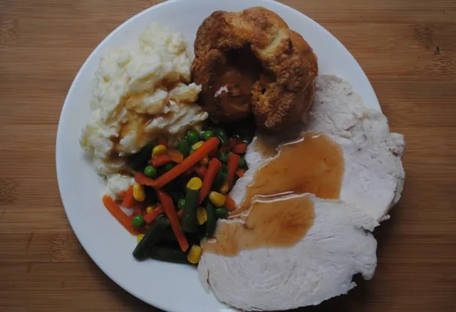 roast chicken dinner