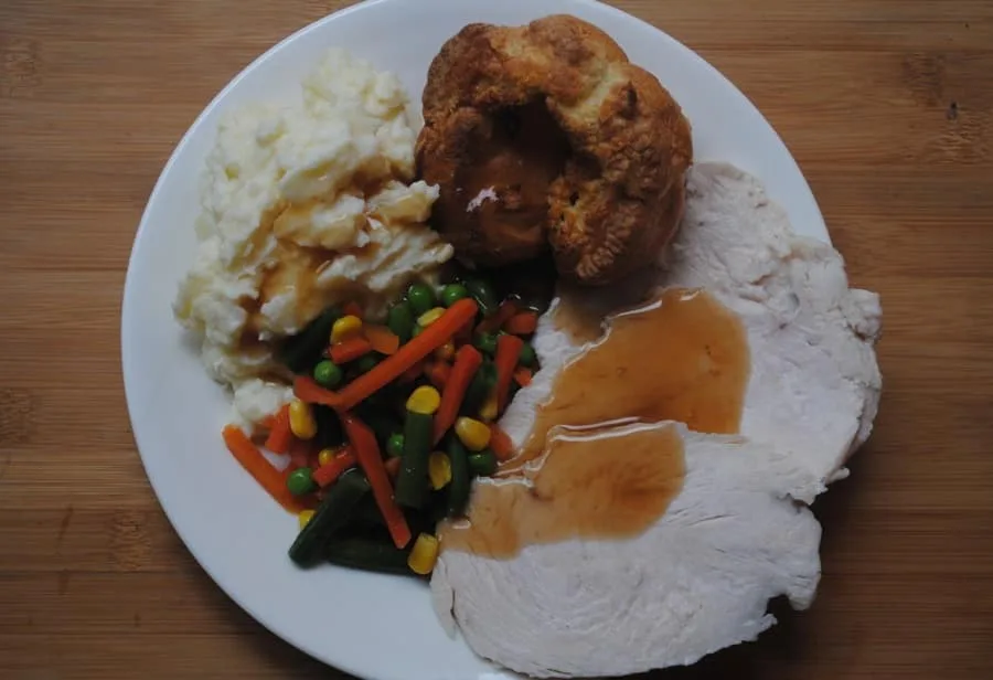 roast chicken dinner