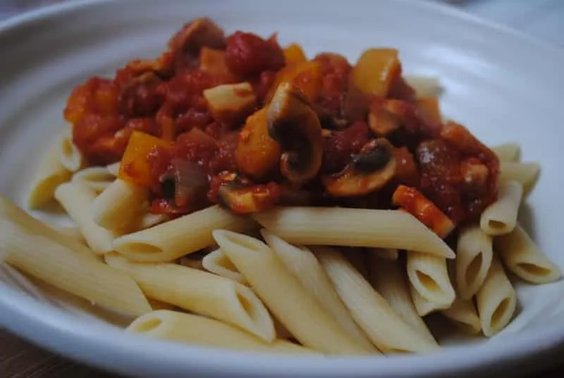 Simple homemade veggie pasta sauce recipe
