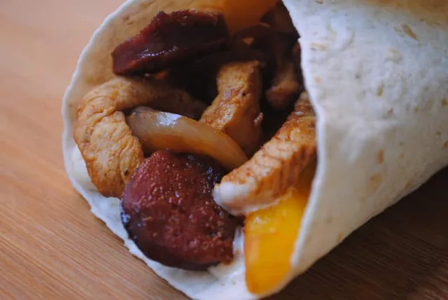 Chicken and Chorizo Fajitas