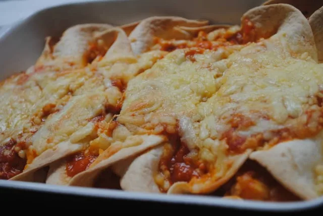 cheesy chicken Enchilada
