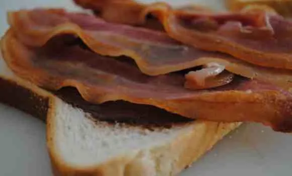 nutella bacon toastie