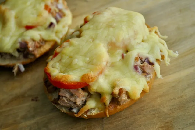 tuna bagel melt recipe - 1
