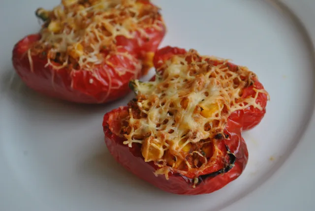 vegan cauliflower rice stuffed peppers recipe - 3